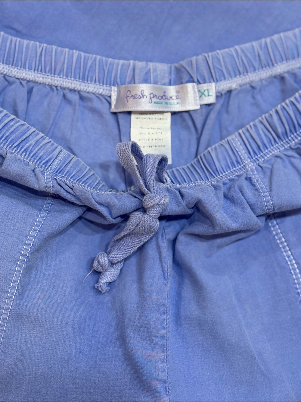 fresh produce Blue Drawstring Capris- Size XL - Picture 5 of 6
